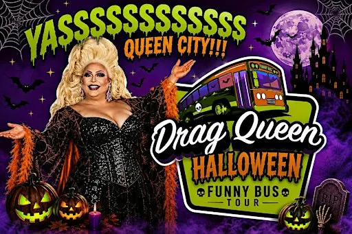 Buff Faye's HALLOWEEN Drag Queen Funny Bus Tour