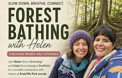 The Living in Sheffield Forest Bathing with Helen