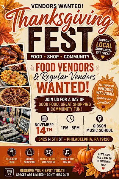 Thanksgiving Fest Food Pop Up Shop