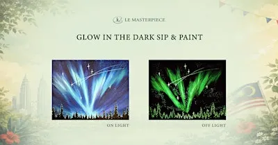 Sip and Paint (Glow in the Dark): Nightfall Symphony