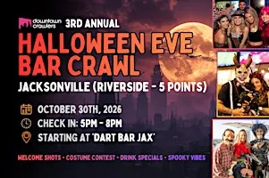 Halloween Eve Bar Crawl 10/30 - JACKSONVILLE (Riverside - 5 Points)