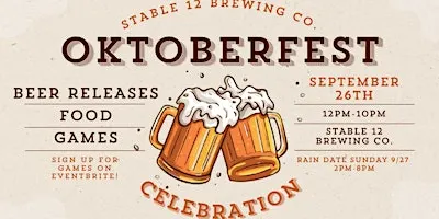 Stable 12 Oktoberfest The Great Stein-off 2026