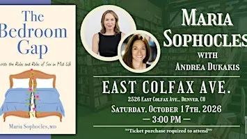 Maria Sophocles with Andrea Dukakis Live at Tattered Cover Colfax