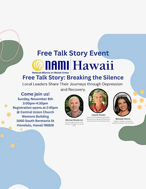 NAMI Hawaii’s Talk Story Presents: Breaking the Silence