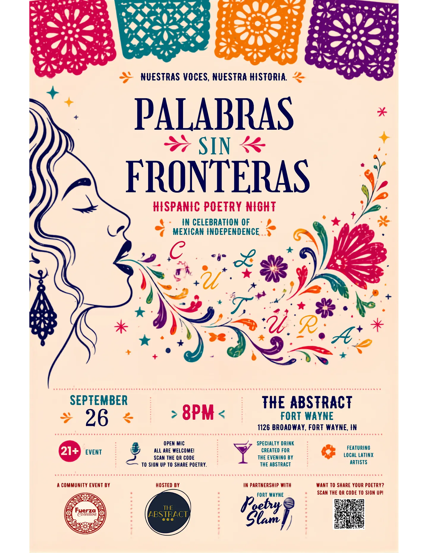 Palabras Sin Fronteras: Night of Latino Poetry + Live Music ft Los Electro