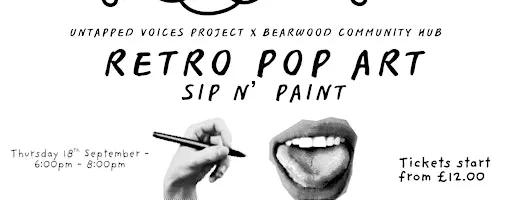 Retro Pop Art - Sip N' Paint