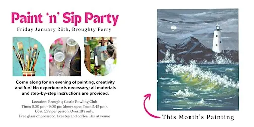 Paint & Sip Party – Broughty Ferry