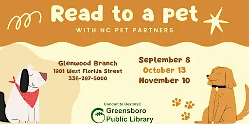 Read to a Pet with NC Pet Partners