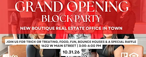 River City Real Estate Co. Halloween Grand Opening + Tricking or Treating