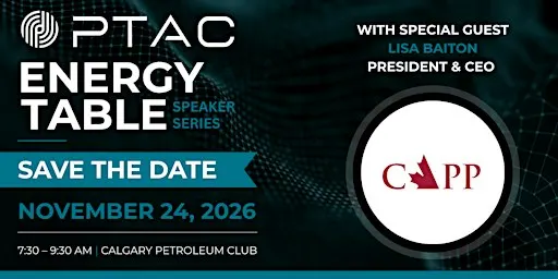 Save the Date | PTAC Energy Table: CAPP