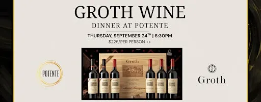 Groth Wine Dinner