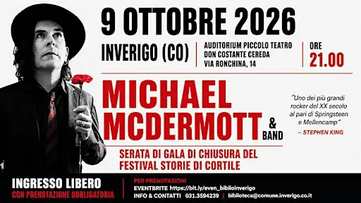 MICHAEL McDERMOTT & BAND | Serata di Gala Finale di Storie di Cortile