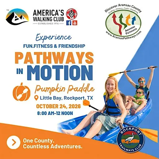 AVA America's Walking Club: Pumpkin Paddle at Little Bay, Rockport, TX