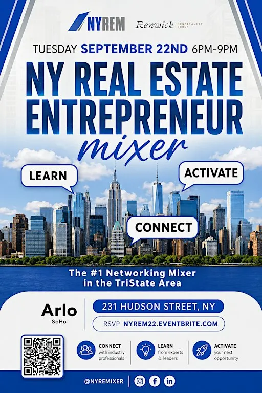 Arlo Soho Hotel / New York Real Estate Mixer - September