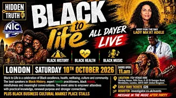 Black to Life 2026 | A Black Health & Wellbeing Experience