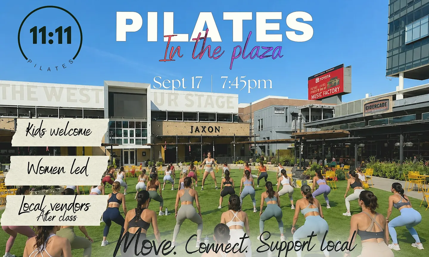 Pilates in the plaza