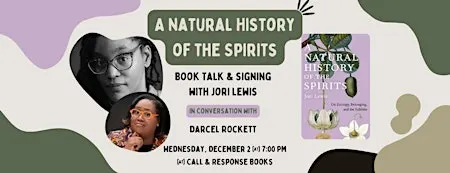 Book Talk: A Natural History of the Spirits with Jori Lewis