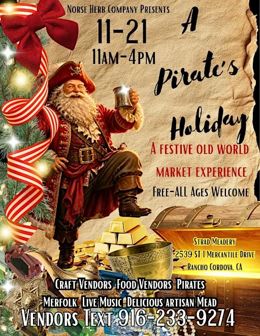 A Pirate’s Holiday-olde world holiday market