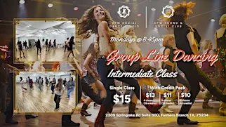 Intermediate Group Line Dance Class (Level 2)