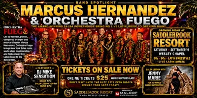 Opening Night at Saddlebrook | Latin Freestyle + Orchestra Fuego Live