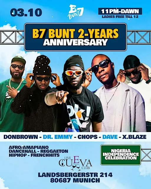 2 YEARS ANNIVERSARY on 03.10 Best Afro/Amapiano dancehall & HipHop Party