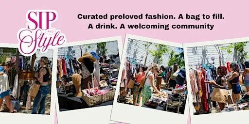 Sip and Style - fill a bag with curated preloved fashion + a drink