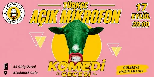 Yeşil İnek Türkçe Komedi Açık Mikrofon Gecesi