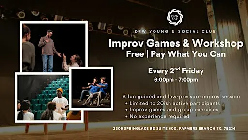 Improv Games & Workshop | Free/Pay What You Can