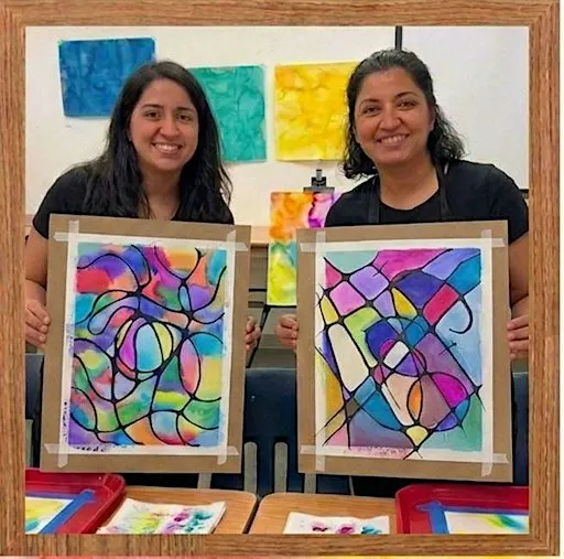 Mindful watercolor painting
