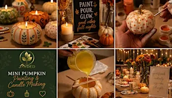 Pumpkin Painting Candle Making