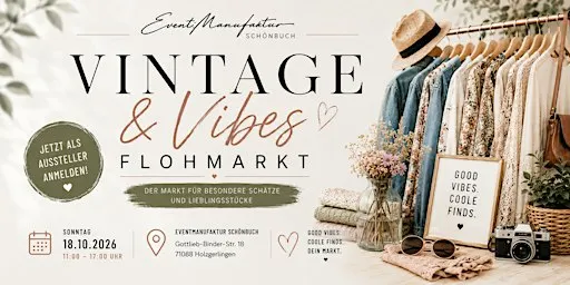 Vintage & Vibes - Flohmarkt Aussteller Ticket