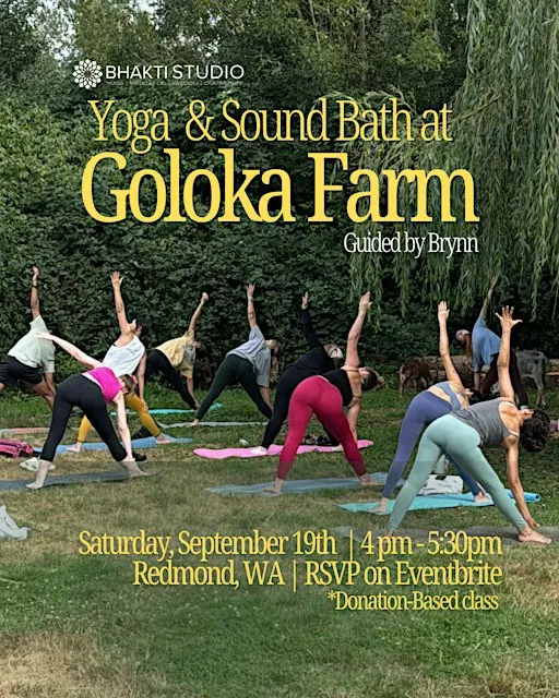 Yoga x Sound Bath at Goloka Farm Animal Sanctuary