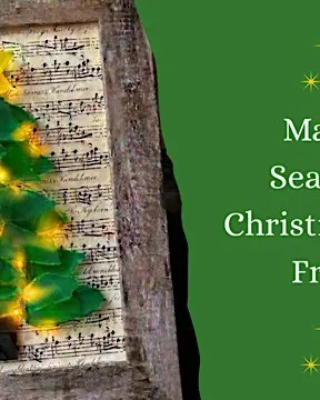 Make a Sea Glass Christmas Tree Frame at Ugly Bunny Winery