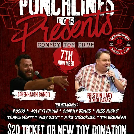 Punchlines and presents with Preston Lacy & Bandit