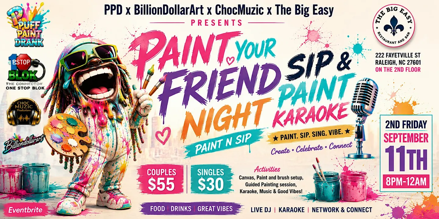 Sip and Paint Karaoke: Paint your Friend 2.0