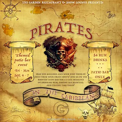 PIRATES IN THE CARIBBEAN ROOFTOP PATIO PARTY