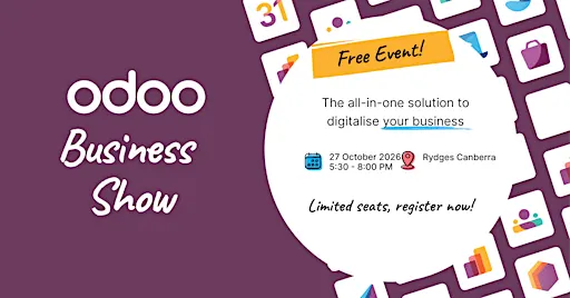 Scale Your Business Canberra: Odoo 20 Live Demo & Networking
