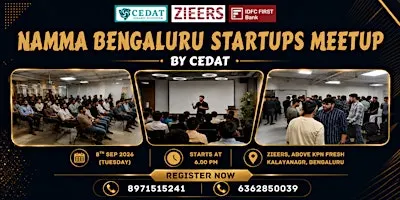 Namma Bengaluru Startups Meetup by CEDAT