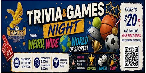 WEIRD, WIDE WORLD OF SPORTS - TRIVIA AND GAMES NIGHT