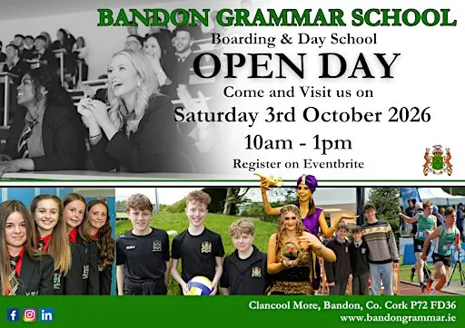 Bandon Grammar School Open Day 2026