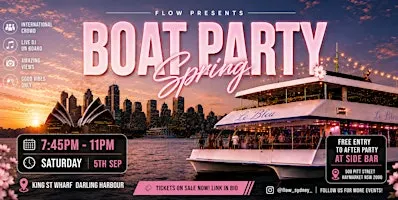 FLOW Boat Party + FREE Club Ticket (After Party)