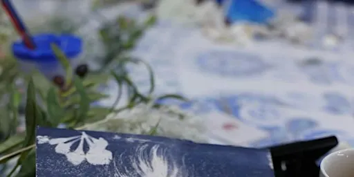 Naze cyanotype workshop - shadows of summer