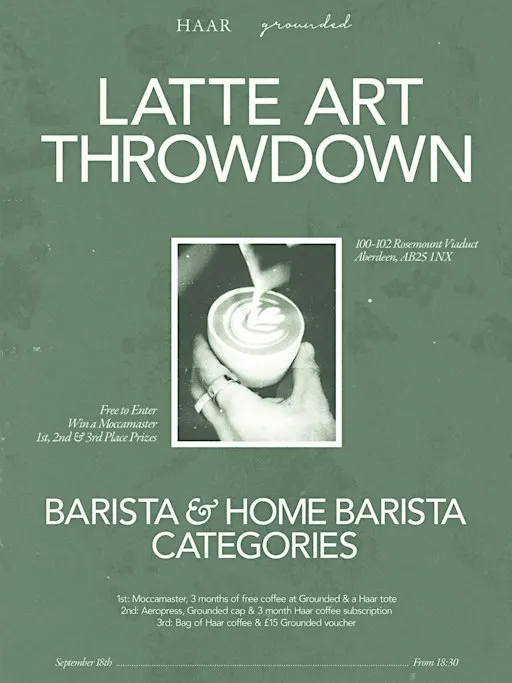 Haar x Grounded Latte Art Throwdown
