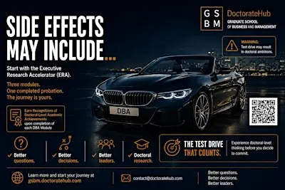 Doctoral-Thinking Test Drive Workshop