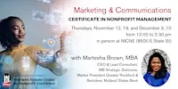 Marketing and Communications: Certificate in Nonprofit Management Series