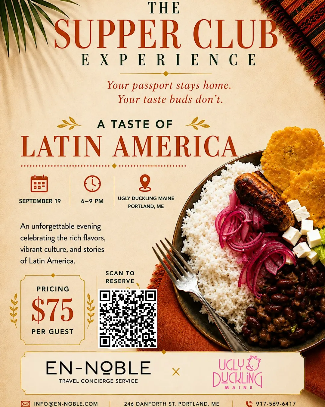 Taste of Latin America: An EN-NOBLE Supper Club Experience