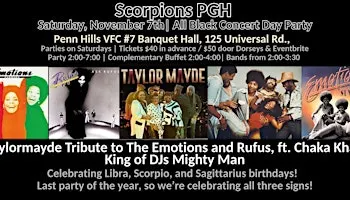 Scorpions PGH All Black Concert Party