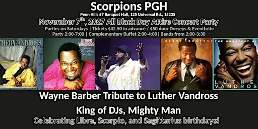 All Black Day Attire Concert Party