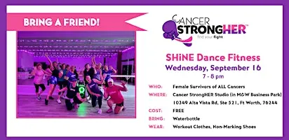 Cancer StrongHER SHiNE Dance Fitness — September 16, 2026