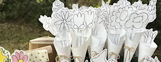 Handmade Paper Flowers + Coloring Session